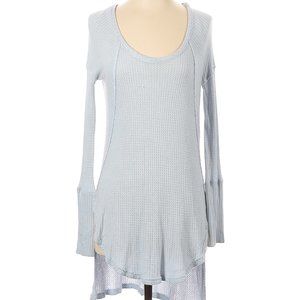 FREE PEOPLE Pullover Top, Blue, Size Small